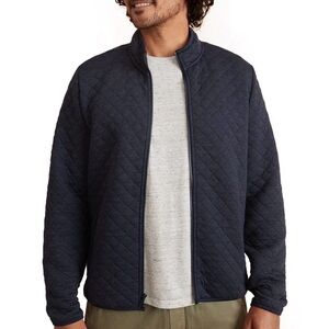 Marine Layer Men's Navy Blue Heather Corbet Full Zip Jacket Size XL Coastal